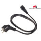 Strömkabel Maclean, 3-pin, IEC C13, EU-kontakt, 1,5m, MCTV-691