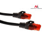 Kabel, patchkabel, patchkabel, UTP Maclean, hane-hane, Cat6, 1m, svart, MCTV-740