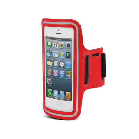 Fodral för mobiltelefon med axelrem röd 4,8' Maclean MC-405 R