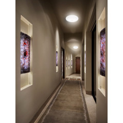 LED-taklampa med rörelsesensor och nödströmförsörjning från Maclean, PIR-sensor och nödströmförsörjning, räckvidd 6m, 12W, neutr