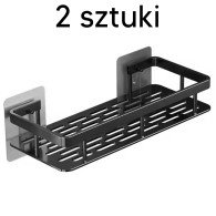 DA264 2 svarta badrumshyllor för dusch