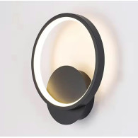 ZD132 Vägglampa LED 12W svart