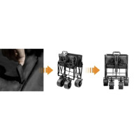 Transportvagnen Gardlov 23084 som kan fällas ihop