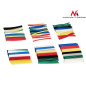 Set med termoskrumpande ärmar från Maclean, 7 färger, längd 95mm, bredd 2mm, 4mm, 6mm, 8mm, 10mm, 12mm, 196 st, MCTV-679.