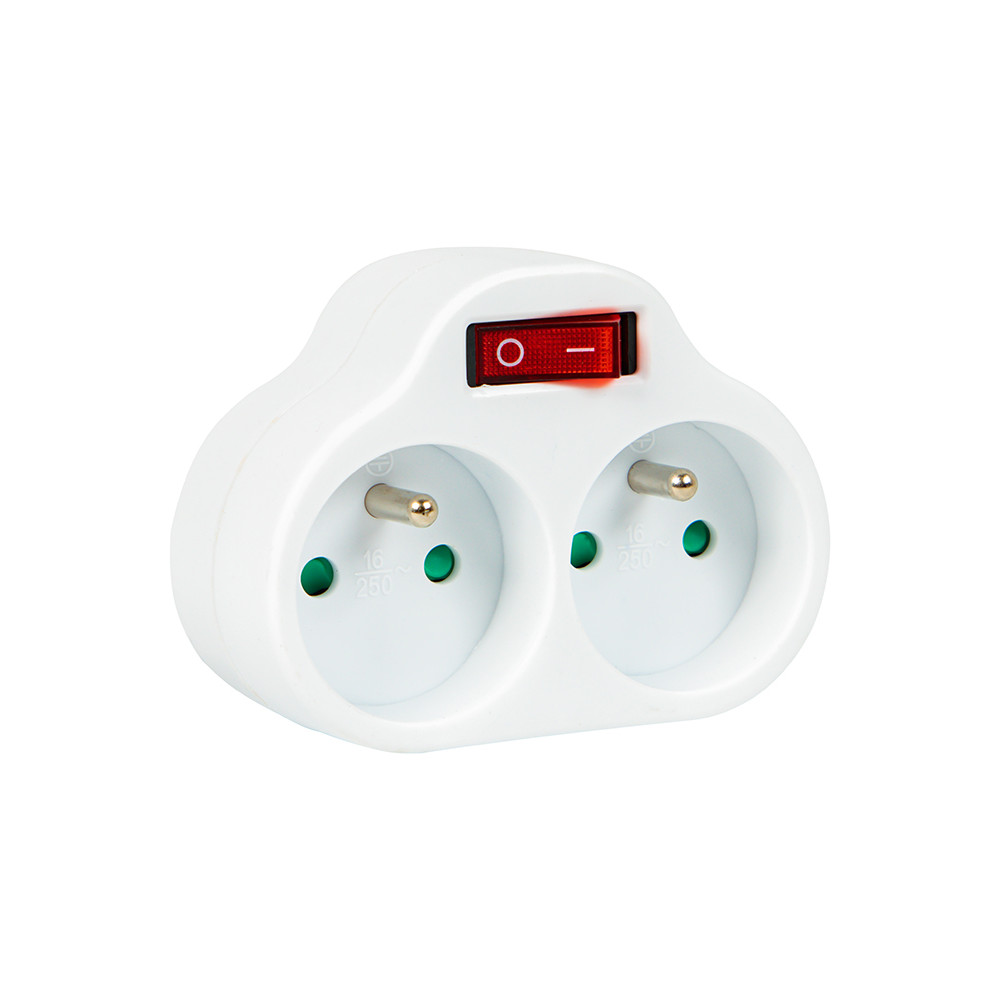98-609- Förgreningsdosa r-270ws med 2 uttag och strömbrytare 98-609- Förgreningsdosa r-270ws med 2 uttag och strömbrytare