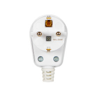 98-150- Wtyczka wt-16 pr kątowa biała