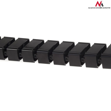 Organisatör / kabelmask Maclean, för skrivbord, justerbar längd, svart, MC-727 B