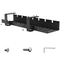 DA263 Organizer na kable pod biurko blat  czarny