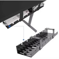 DA263 Organizer na kable pod biurko blat  czarny