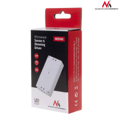 Mikrovågsrörelsesensor Maclean, LED-strömförsörjning med dimmer, Räckvidd 2m-8m, MCE145 W