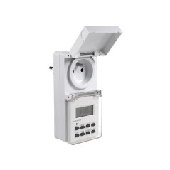 Digital timer Maclean, extern, slumpfunktion, 10 program, max 156 program, 3600 W, IP44, MCE08