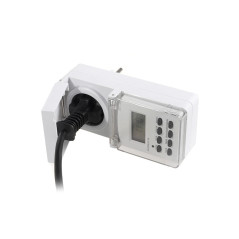 Digital timer Maclean, extern, slumpfunktion, 10 program, max 156 program, 3600 W, IP44, MCE08