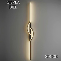 ZD143B Vägglampa sconce 60cm led varmvit