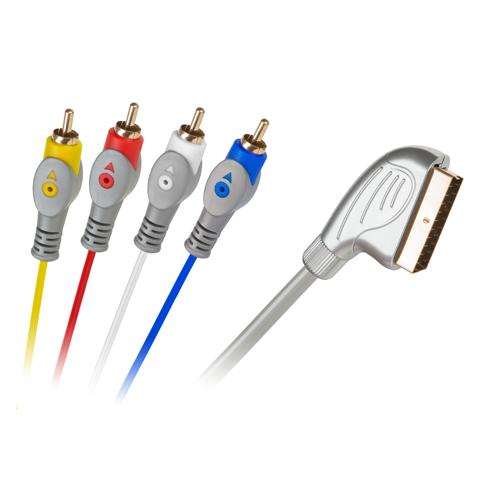Kabel Euro-4RCA 1,5 m ögla Kabel Euro-4RCA 1,5 m ögla
