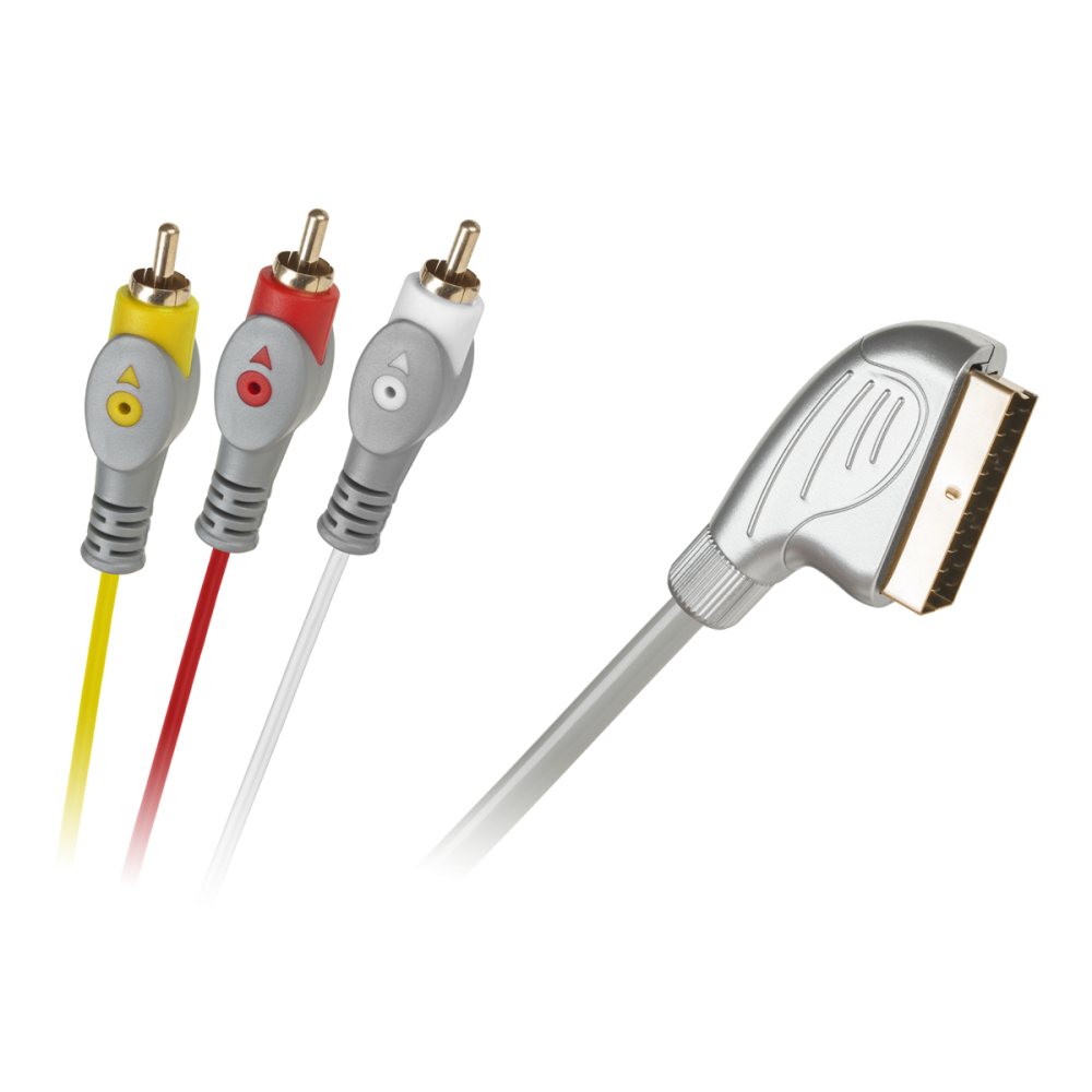 Kabel Euro-3RCA 1,5 m silver tear blister - Kabel Euro-3RCA 1,5 m silver tear blister Kabel Euro-3RCA 1,5 m silver tear blister - Kabel Euro-3RCA 1,5 m silver tear blister