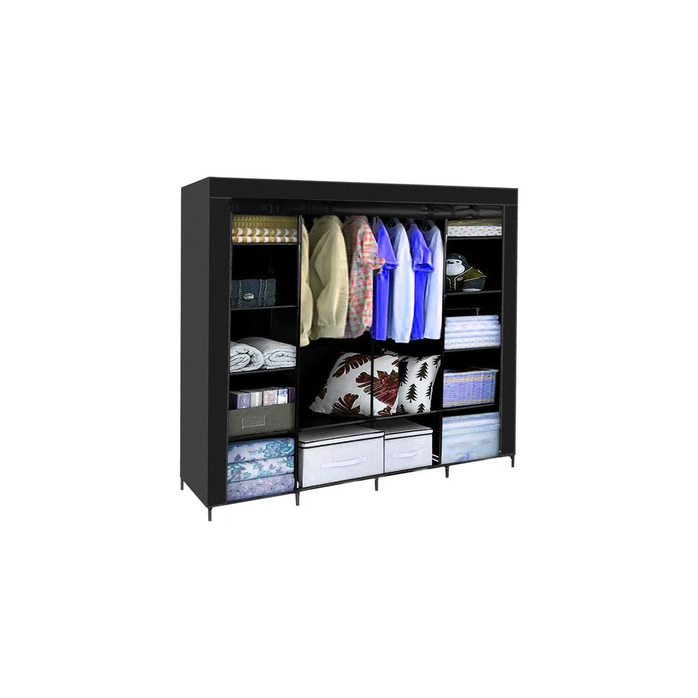 Garderob i tyg 170x170cm Ruhhy 23740