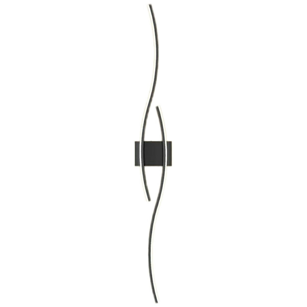 ZD149 Vägglampa svart 60 cm kallvit