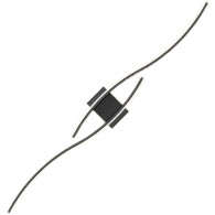 ZD149 Vägglampa svart 60 cm kallvit