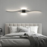ZD149 Vägglampa svart 60 cm kallvit