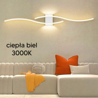 ZD150B Vägglampa vägglampa vit 60cm varmvit