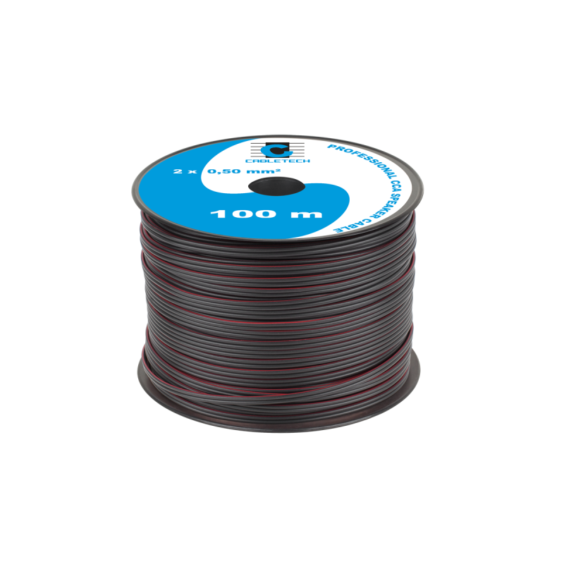 Högtalarkabel CCA 0,50 mm svart