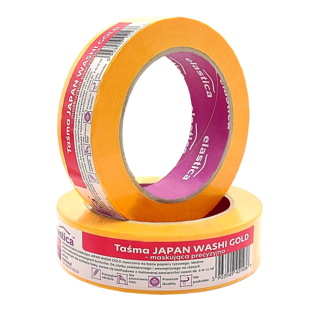 Bandmålarband 3 månader washi 50m:30mm, gul Bandmålarband 3 månader washi 50m:30mm, gul