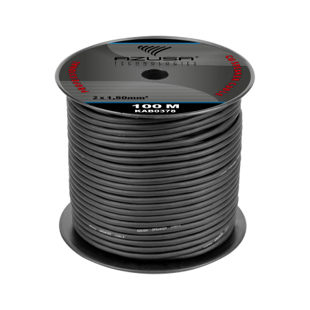 Högtalarkabel rund AZUSA 1,5 mm + bomull