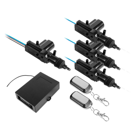 Bilcentral lås med 3+1 fjärrkontroller