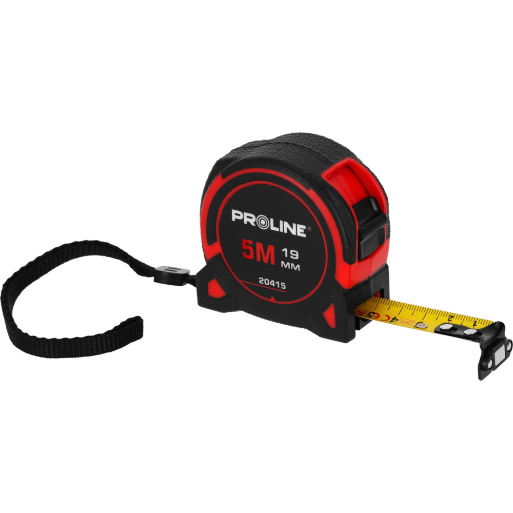 Måttband 3m/16mm magnetisk nylonfodral med stopp och bältesklämma. Måttband 3m/16mm magnetisk nylonfodral med stopp och bältesklämma.
