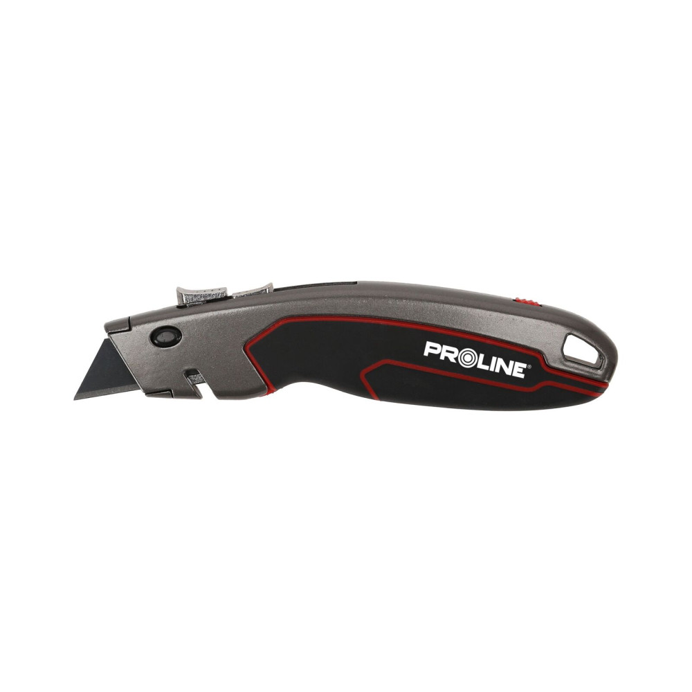 Kniv, hopfällbart trapezformat blad, svart SK5-stål, (1+2 st), Proline Kniv, hopfällbart trapezformat blad, svart SK5-stål, (1+2 st), Proline