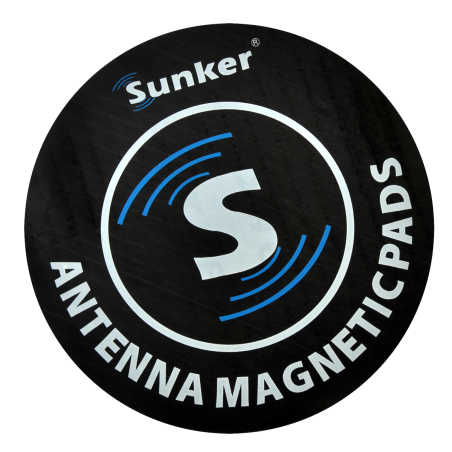 Magnetisk underlägg SUNKER för CB-antenn 15cm