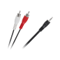 Kabel JACK 3,5-2 x RCA 1,5m
Kabel JACK 3,5-2 x RCA 1,5m