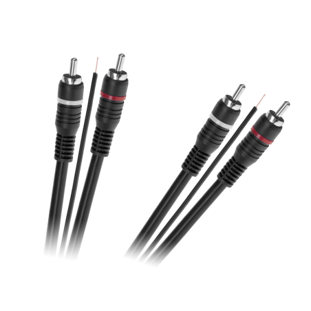 Kabel 2 x RCA - 2 x RCA med styrledning