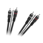 Kabel 2 x RCA - 2 x RCA med styrledning
