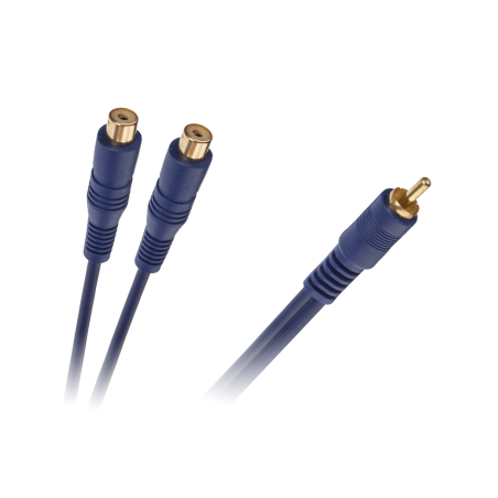 Kabel 1 x RCA hane - 2 RCA-uttag 0,2m