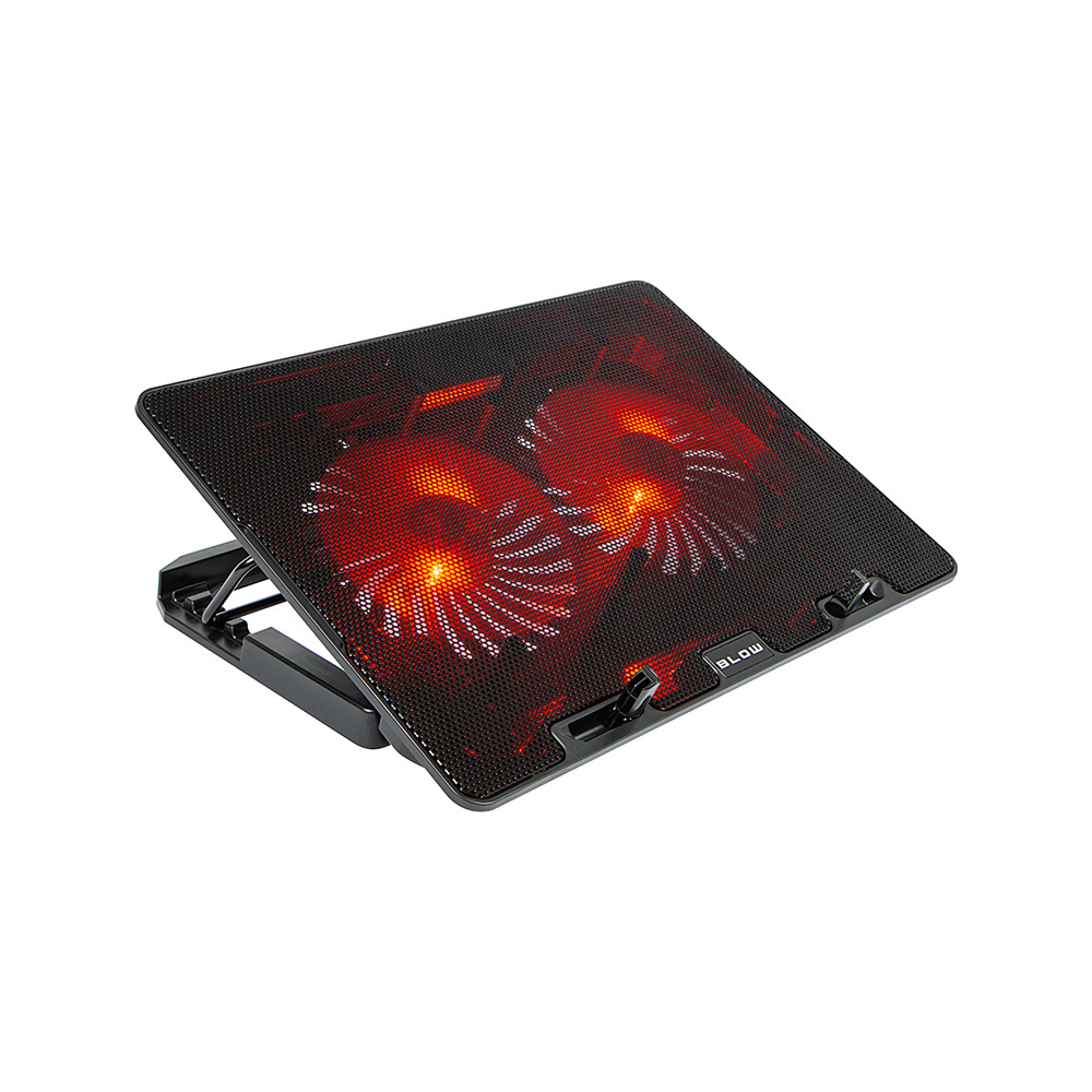 66-368- Laptopkylare med 2 fläktar, samba röd