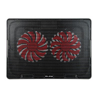 66-368- Laptopkylare med 2 fläktar, samba röd