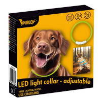 Lysande LED-halsband - justerbart Purlov 24200