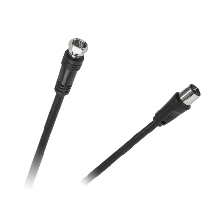 Kabel TV-anslutning - F-anslutning 1,8m svart