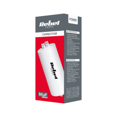 Kondensator 50uF 450V för enfasiga motorer