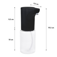 Automatisk doserare Promedix, vätskedispenser för flytande tvål, desinfektionsmedel, 300 ml, 4xAA, svart, PR-540 B.