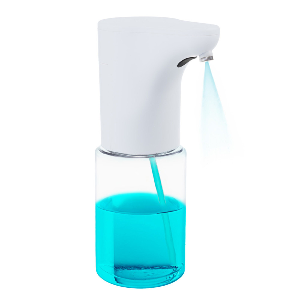 Automatisk dispenser Promedix, vätskedispenser för flytande tvålar, desinfektionsmedel, 300 ml, 4xAA, vit, PR-540 W.