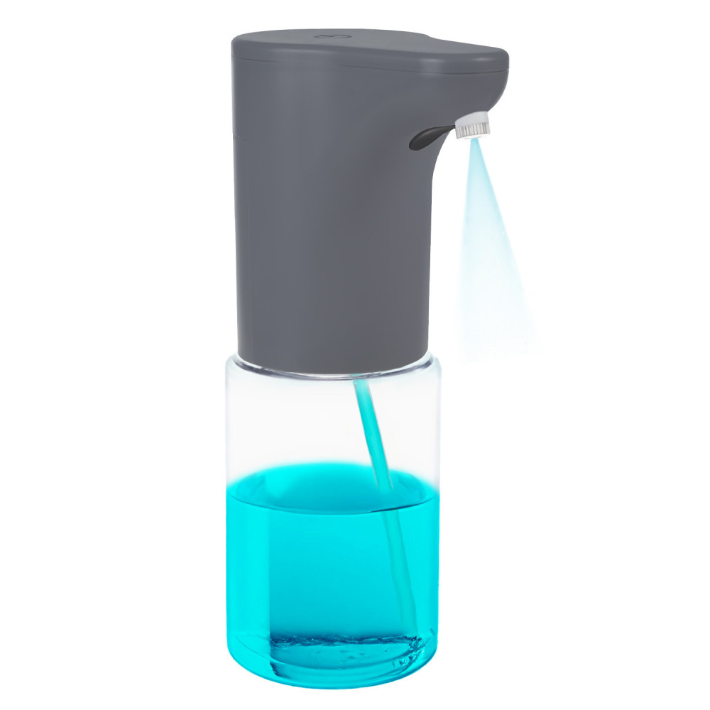 Automatisk dispenser Promedix, vätskebehållare för flytande tvål, desinfektionsmedel, 300 ml, 4xAA, grå, PR-540 GR.
