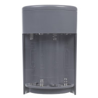 Automatisk dispenser Promedix, vätskebehållare för flytande tvål, desinfektionsmedel, 300 ml, 4xAA, grå, PR-540 GR.