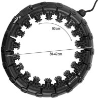 Hula hoop med massager + viktskiva Trizand 25208