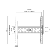 Väggfäste Basic för 32-55 tum svart LCD/PDP LP09
