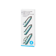86-067- USB-grenuttag med 4 portar, artikelnummer a-4xgn.a hub-01