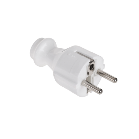 Kontakt med jordfelsbrytare, vit WT-30