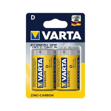 Batteri VARTA R20 SUPERLIFE 2 st/bl.