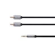 Kabel med 3,5 mm jackkontakt - 2RCA stereo 1,8m Kruger&Matz